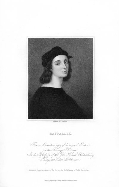 Raphael, olasz reneszánsz művész, 1836-ban. alkotó: J. Thomson