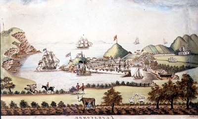 Kilátás Ilfracombe, Devon, 1842 (toll és WC) (72970 pár) alkotó: J Walters
