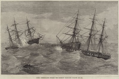 A HMS Immortalite megtalálta az elhagyott Margaret Pollockot a tengeren alkotó: J. Wells