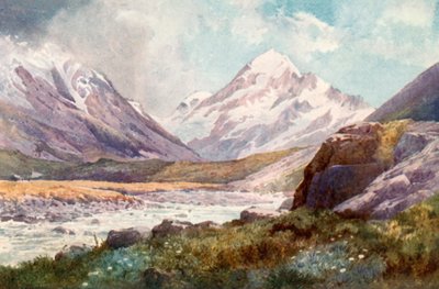 Mount Cook, Új-Zéland alkotó: J. Williamson