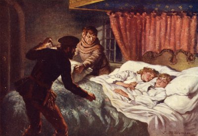 A kis hercegek meggyilkolása (színes litó) alkotó: J. Williamson