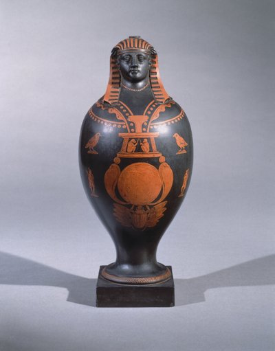 Canopic tégely, Staffordshire-ből, 1773 körül (enkausztikus földedény) alkotó: J. and Bentley Wedgwood