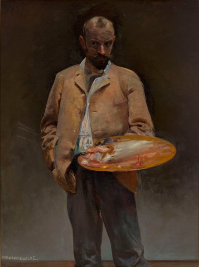 A művész önarcképe palettával alkotó: Jacek Malczewski