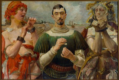 Lengyel Hamlet - Aleksander Wielopolski portréja alkotó: Jacek Malczewski