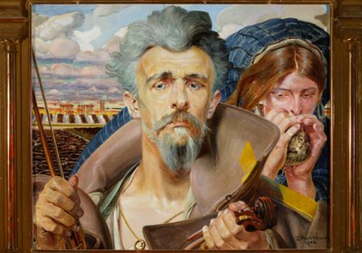 Zene - egy triptichon középső része alkotó: Jacek Malczewski
