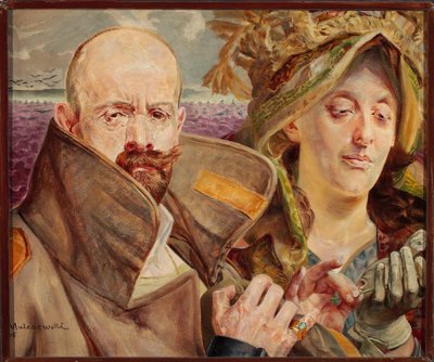 Kankalin - Önarckép feleségével alkotó: Jacek Malczewski