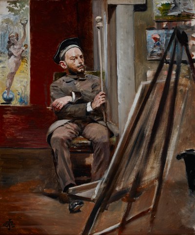 Stanisław Tondos portréja, 1902 körül (olaj, vászon) alkotó: Jacek Malczewski