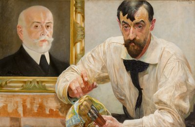 Stanisław Dębicki festő portréja alkotó: Jacek Malczewski