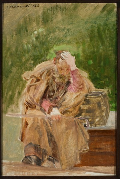 Öregember a kútnál alkotó: Jacek Malczewski