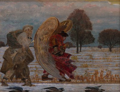 Az angyal mögött (a triptichon bal oldali része) alkotó: Jacek Malczewski