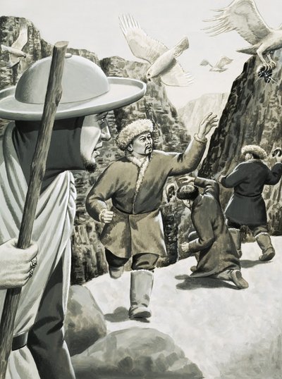 Azonosítatlan kínai () katonákat madarak támadtak meg alkotó: Jack Keay