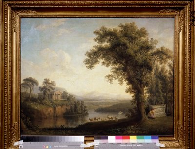 ""Antik táj a Phaethon sírjával" (Antique landscape with the Phaethon
