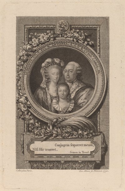 XVI. Lajos, Marie-Antoinette és Louis-Charles alkotó: Jacob Adam after Antoine François Callet