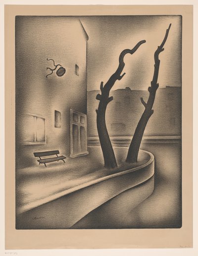 Egy csatorna sarka alkotó: Jacob Bendien (signed by artist)