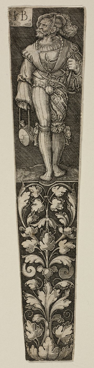 Tőrhüvely Landsknechttel alkotó: Jacob Binck