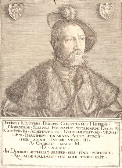 Christian király portréja III alkotó: Jacob Binck