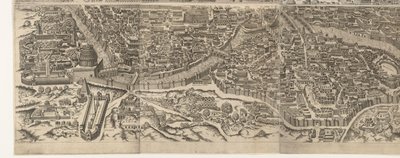 Plattegrond van Rome ten tijde van keizer Augustus (onderste blad) Nagyon pontos kép az ókori városról ókori műemlékekből alakult ki Az ókori Róma képei romos épületek nyomairól (...) alkotó: Jacob Bos