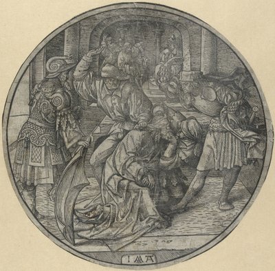 Krisztus megcsúfolása The Round Passion (sorozat címe) alkotó: Jacob Cornelisz van Oostsanen