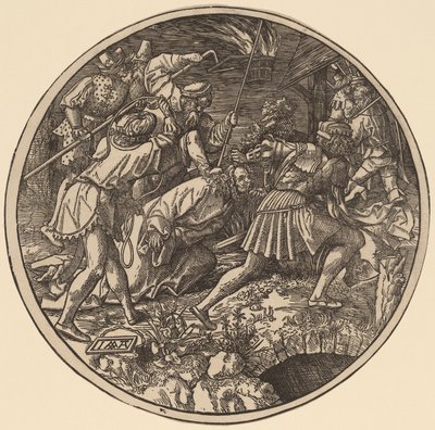 Krisztust elvezették letartóztatása után alkotó: Jacob Cornelisz van Oostsanen