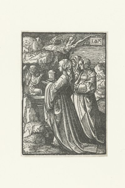 A három Mária az üres sírnál A kis szenvedély (sorozat címe) alkotó: Jacob Cornelisz van Oostsanen