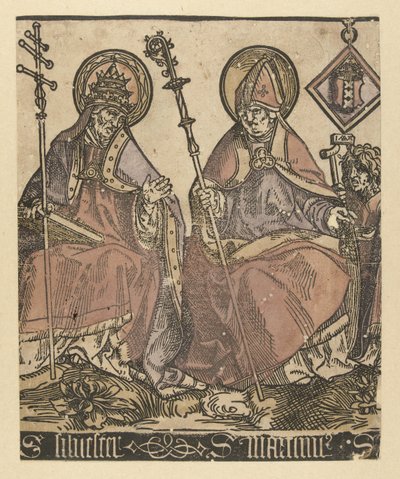 Szentek Silvester és Martinus Szentek Annával Drieënben (sorozat címe) alkotó: Jacob Cornelisz van Oostsanen