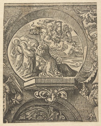 A mennybemenetel és Krisztus az Atya Isten előtt The Creed (sorozat címe) alkotó: Jacob Cornelisz van Oostsanen