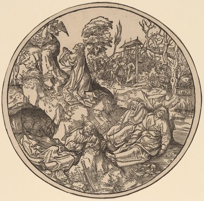 Az agónia a kertben alkotó: Jacob Cornelisz van Oostsanen