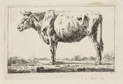Álló tehén, balra alkotó: Jacob Elias van Varelen