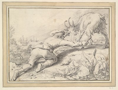 Fiú elkap egy kecskét alkotó: Jacob Gerritsz Cuyp