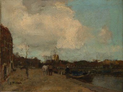 Csatorna oldala. alkotó: Jacob Henricus Maris