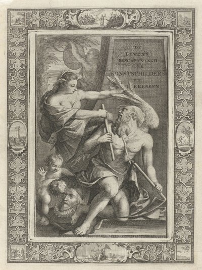A képzelet megszelídíti az atyaidőt Címlap ehhez: J.C. Weyerman. A holland festőművészek és művészeti festők életleírásai, 1729 alkotó: Jacob Houbraken