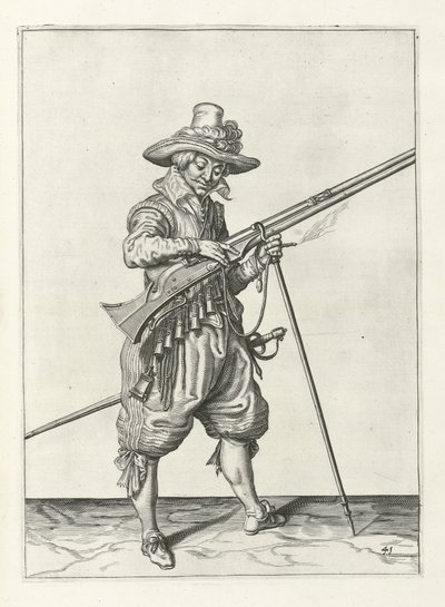 Testőr őrségben, 1600 körül alkotó: Jacob II de Gheyn