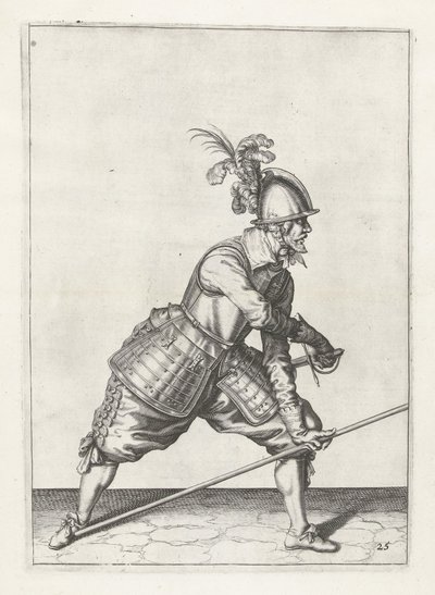 Katona lándzsahúzó karddal, 1600 körül alkotó: Jacob II de Gheyn