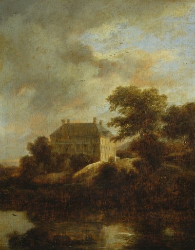 Táj vidéki házzal alkotó: Jacob van Ruisdael