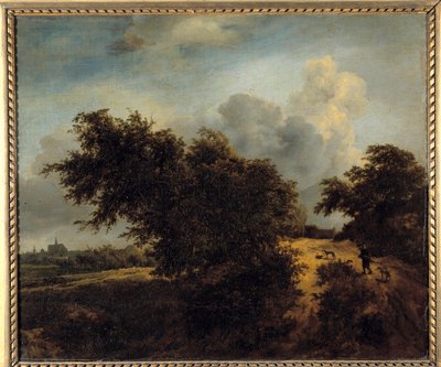 A bokor Jacob Isaaksszoon van Ruisdael (Ruysdael) festménye (1628-1682) 17. század V. 0,68 x 0,82 m alkotó: Jacob van Ruisdael