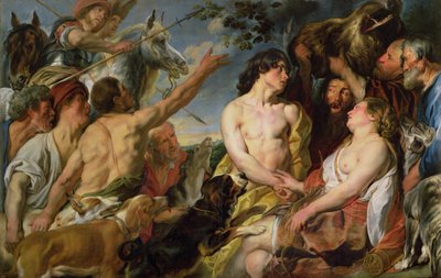 Meleager és Atalanta (olaj, vászon) alkotó: Jacob Jordaens