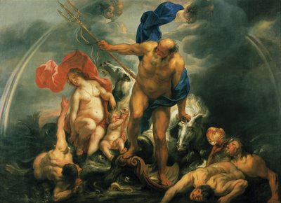 Neptunusz és Amfitrit a viharban alkotó: Jacob Jordaens