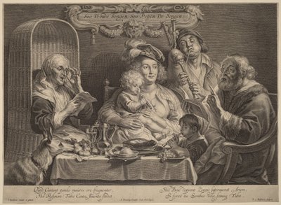 Ahogy az öregek énekelnek, úgy csivitelnek a fiatalok alkotó: Jacob Jordaens