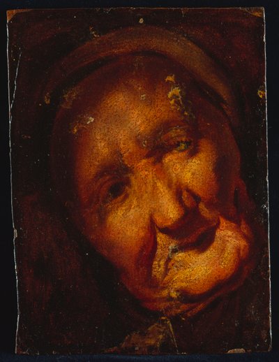 Egy öregasszony feje – Vázlat alkotó: Jacob Jordaens