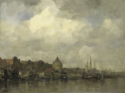 A Schreierstoren kívül Amszterdamban alkotó: Jacob Maris