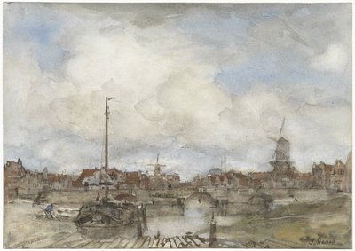 Kilátás a városra alkotó: Jacob Maris