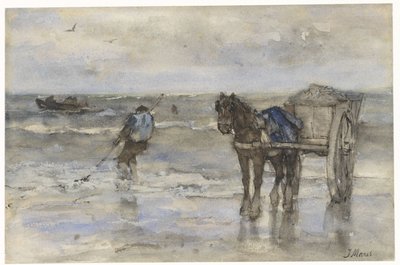 Kagylóhalász a tengerparton alkotó: Jacob Maris