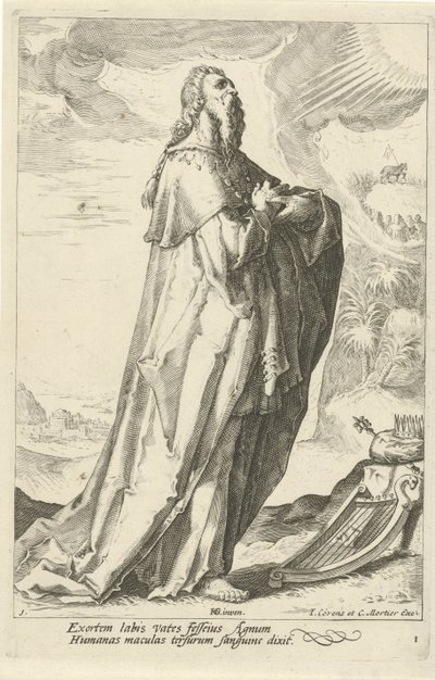 David Az Ószövetség prófétái (sorozat címe) alkotó: Jacob Matham (attributed to)
