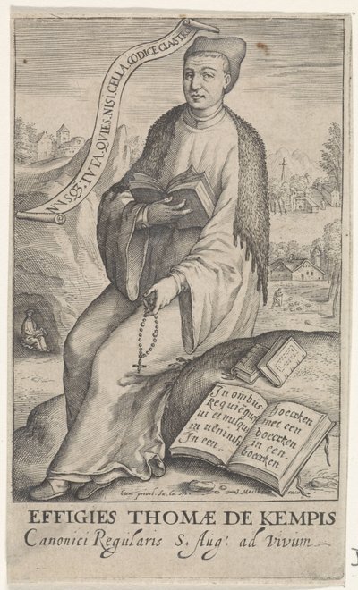 Portré van Thomas Kempisben alkotó: Jacob Matham (attributed to)