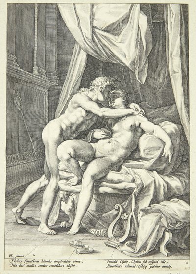 Apollo és Lefkothea alkotó: Jacob Matham