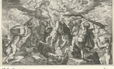 Bacchus segít legyőzni a titánokat alkotó: Jacob Matham