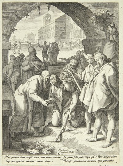 A tékozló fiú visszatérése alkotó: Jacob Matham