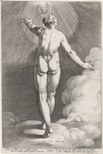 Diana a Lunashoz Diana az Apollo-ban Luna in Helios (sorozat címe) alkotó: Jacob Matham