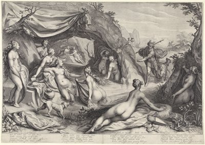 Diana az Actaeonban alkotó: Jacob Matham
