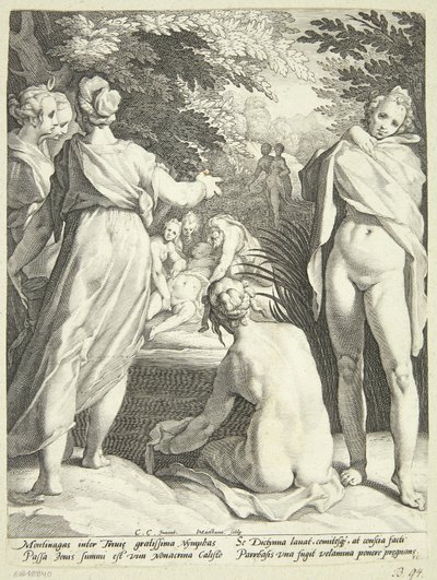 Diana felfedezi Callisto terhességét alkotó: Jacob Matham